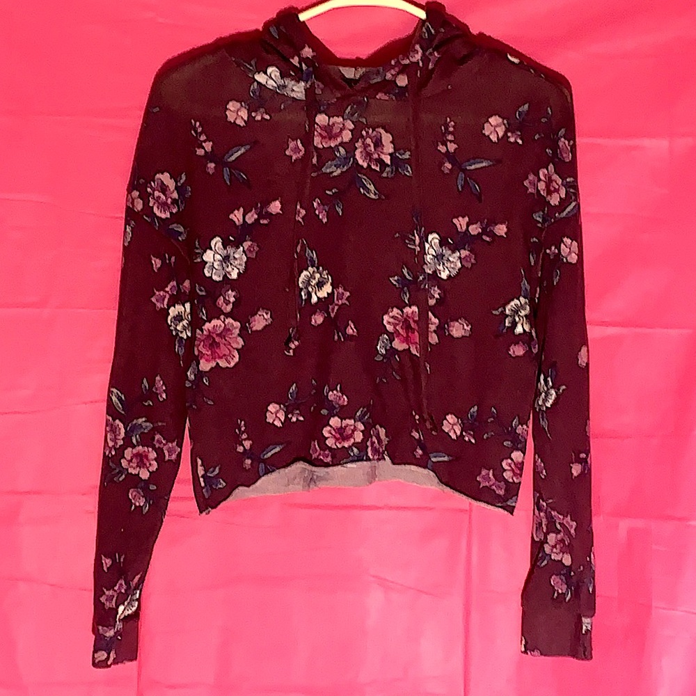 Rue21 Crop Top Long-Sleeve Hoodie